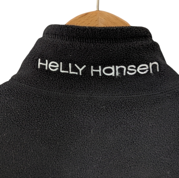 Helly Hansen Full Zip Black Fleece Sweatshirt Medium - Picture 3 of 12